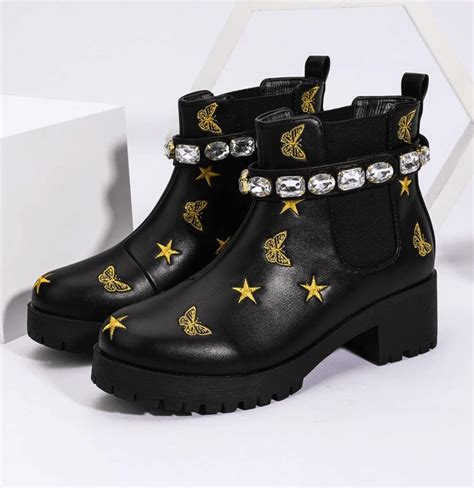 gucci star and bee boot dupes|gucci boots with bees.